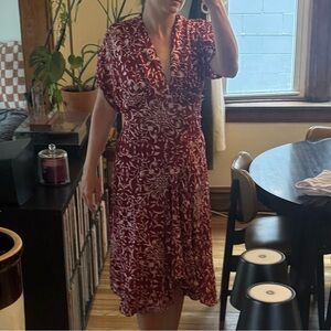 The Kooples Red Midi Dress